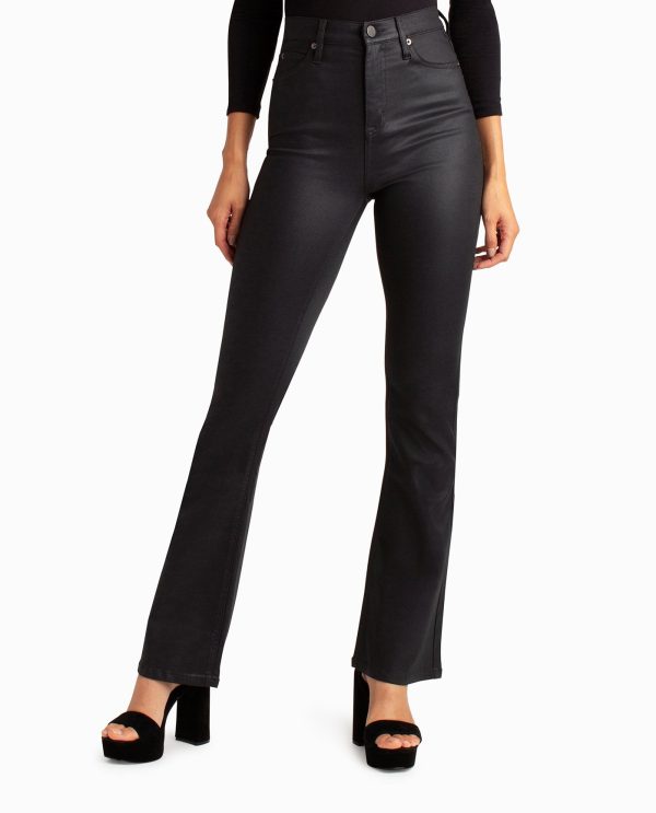 high rise flared jean